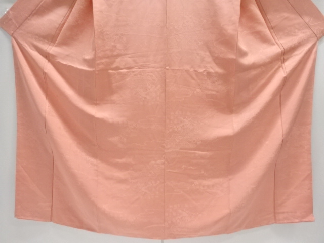  未使用品　ヱ霞に楓・観世水模様織り出し色無地着物